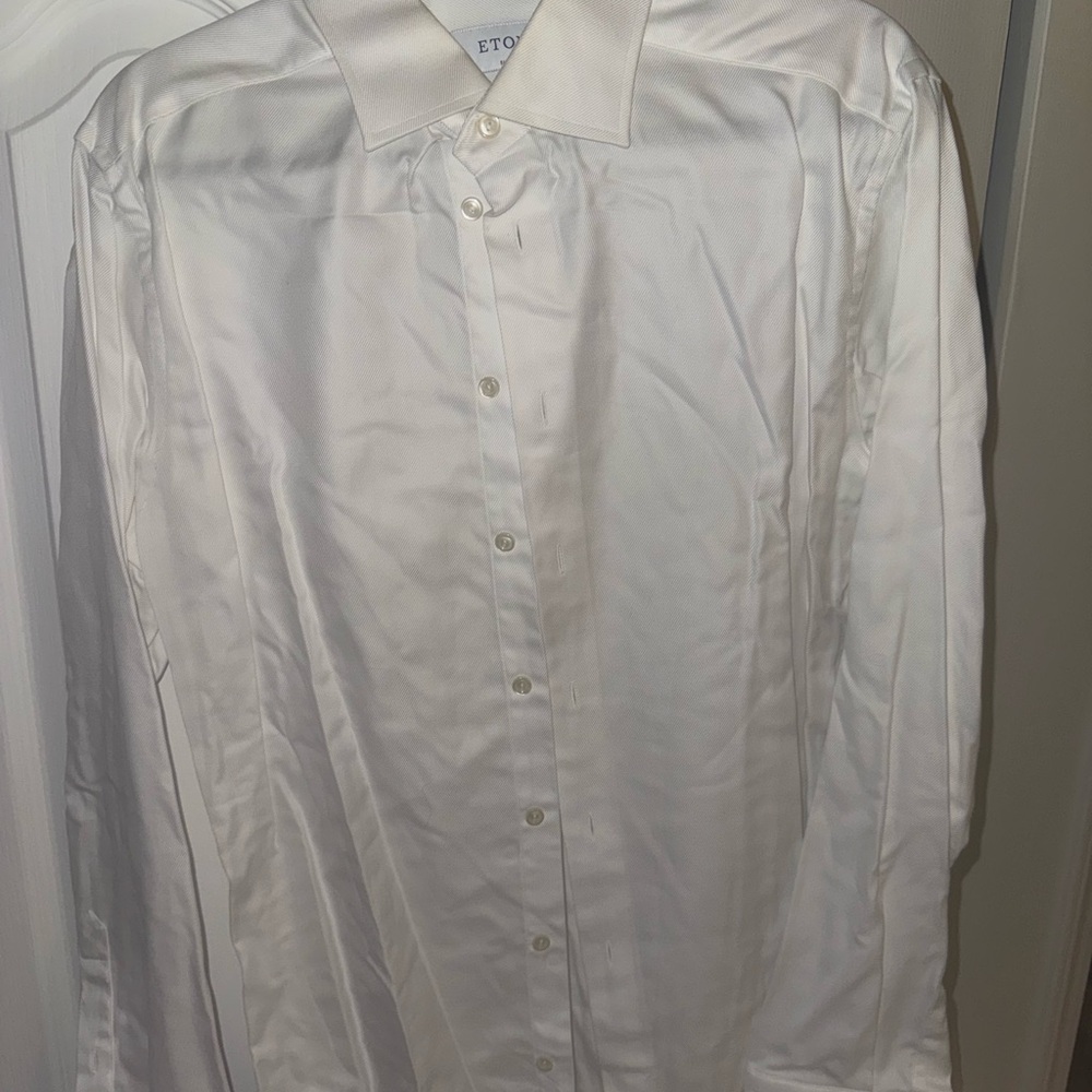 Eton White Dress Shirt Classic Formal Wear